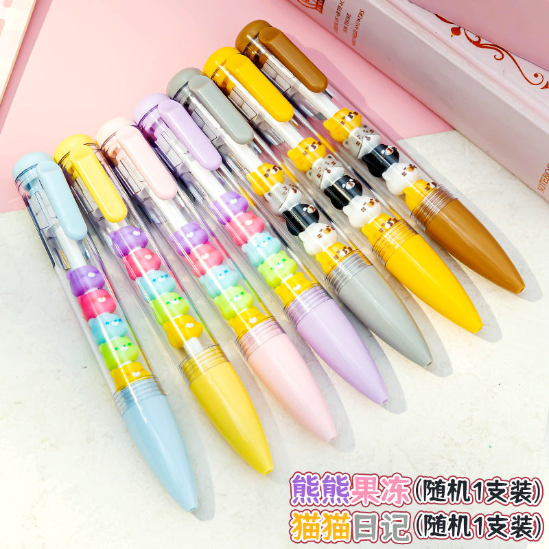 Wholesale DIY string gel pen black smooth ballpoint pen